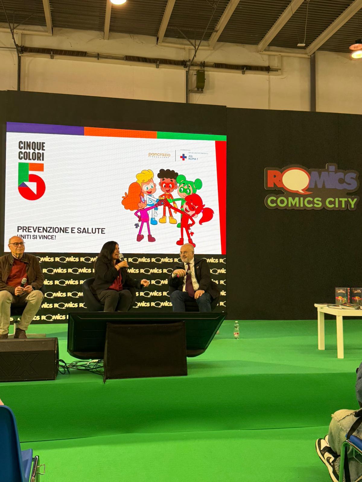 Al Romics la Dieta Mediterranea si racconta ai bambini con il Progetto Cinque Colori”